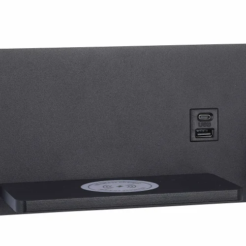 APPLIQUE DE MUR LED 8W RÉGLABLE TACTILE NOIR ORIENTATION DROITE
