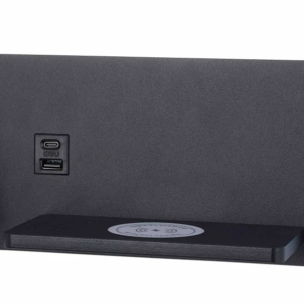 APPLIQUE DE MUR LED 8W RÉGLABLE TACTILE NOIR ORIENTATION GAUCHE