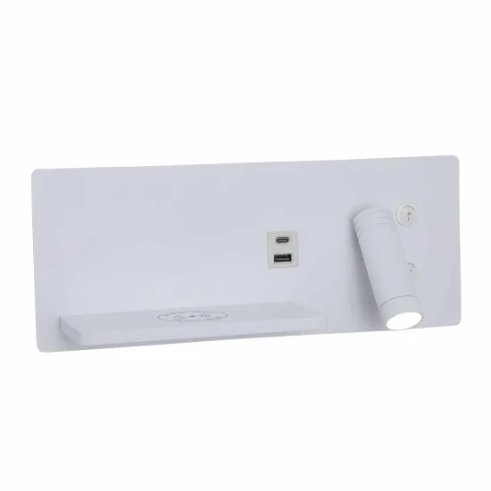 APPLIQUE LED 8W RÉGLABLE TACTILE BLANCHE ORIENTATION DROITE 2