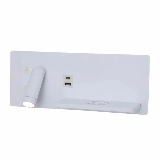 APPLIQUE DE MUR LED 8W RÉGLABLE TACTILE BLANCHE ORIENTATION GAUCHE 2