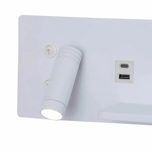 APPLIQUE DE MUR LED 8W RÉGLABLE TACTILE BLANCHE ORIENTATION GAUCHE