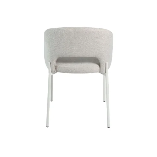 CHAISE REMBOURRÉE COLORIS SABLE AVEC 4 PIEDS BEIGE CLOTILDE