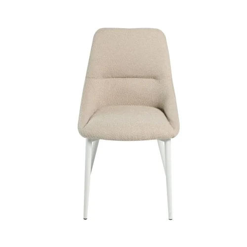 CHAISE DE SALLE À MANGER ADNEY REMBOURRÉE COULEUR SABLE À 4 PIEDS BEIGE