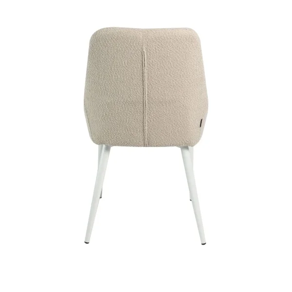 CHAISE DE SALLE À MANGER ADNEY REMBOURRÉE COULEUR SABLE À 4 PIEDS BEIGE