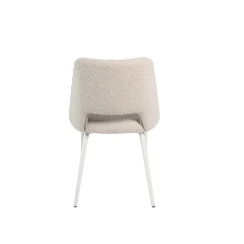 CHAISE REMBOURRÉE COULEUR SABLE À 4 PIEDS BEIGE EBONY