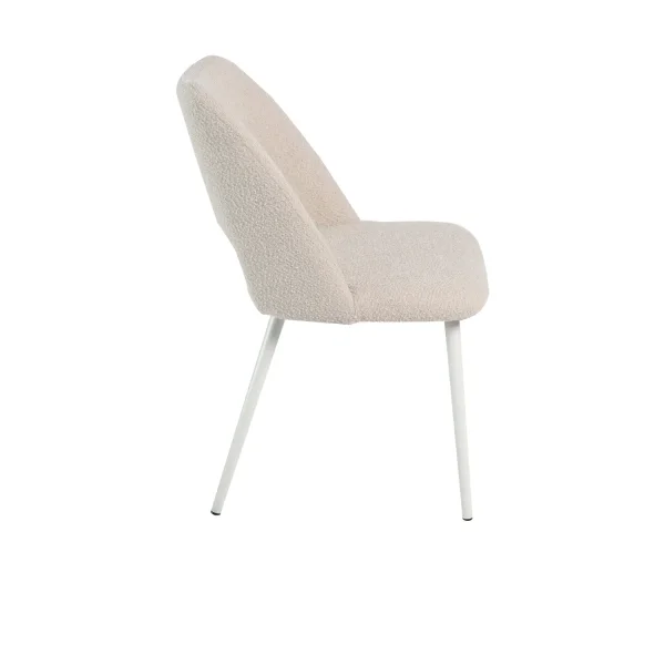 CHAISE REMBOURRÉE COULEUR SABLE À 4 PIEDS BEIGE EBONY