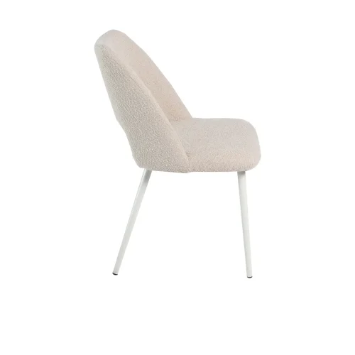 CHAISE REMBOURRÉE COULEUR SABLE À 4 PIEDS BEIGE EBONY