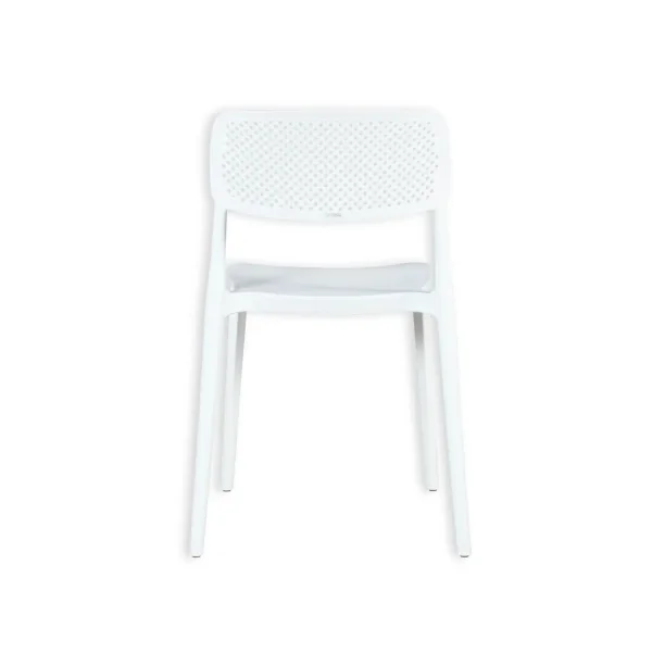 CHAISE EN POLYPROPYLÈNE BLANCHE ANTI-UV POUR EXTÉRIEUR NÁPOLI
