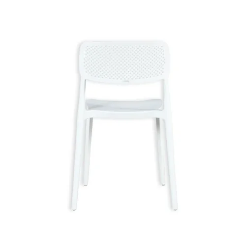 CHAISE EN POLYPROPYLÈNE BLANCHE ANTI-UV POUR EXTÉRIEUR NÁPOLI