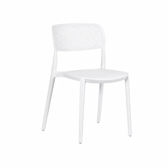 CHAISE EN POLYPROPYLÈNE BLANCHE ANTI-UV POUR EXTÉRIEUR NÁPOLI