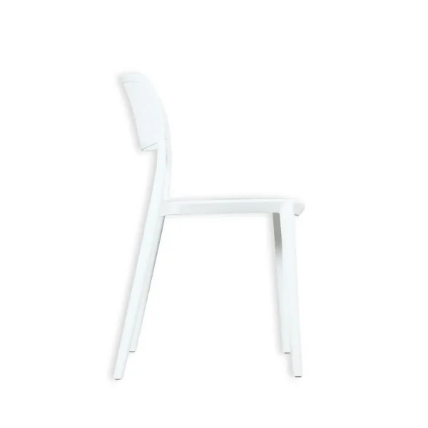 CHAISE EN POLYPROPYLÈNE BLANCHE ANTI-UV POUR EXTÉRIEUR NÁPOLI