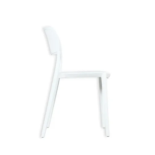 CHAISE EN POLYPROPYLÈNE BLANCHE ANTI-UV POUR EXTÉRIEUR NÁPOLI