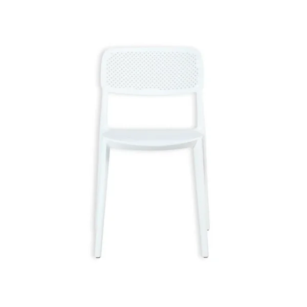 CHAISE EN POLYPROPYLÈNE BLANCHE ANTI-UV POUR EXTÉRIEUR NÁPOLI