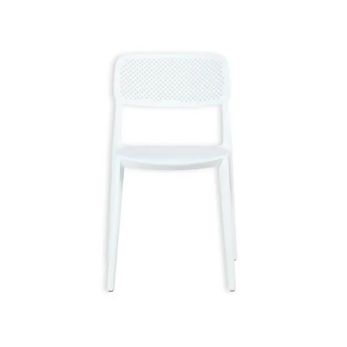 CHAISE EN POLYPROPYLÈNE BLANCHE ANTI-UV POUR EXTÉRIEUR NÁPOLI