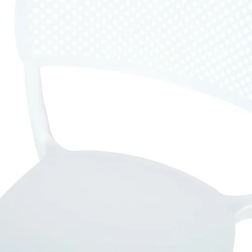 CHAISE EN POLYPROPYLÈNE BLANCHE ANTI-UV POUR EXTÉRIEUR NÁPOLI