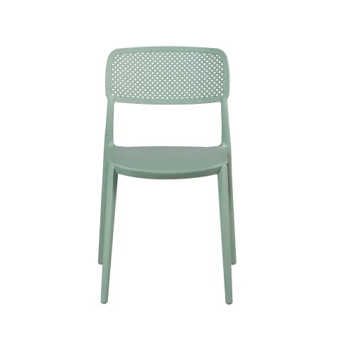 CHAISE EN POLYPROPYLÈNE VERT KALE ANTI-UV POUR EXTÉRIEUR NÁPOLI