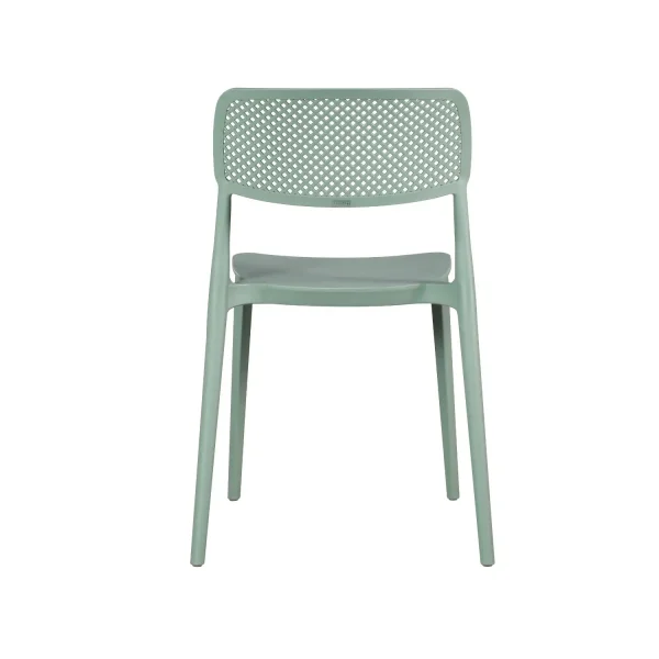 CHAISE EN POLYPROPYLÈNE VERT KALE ANTI-UV POUR EXTÉRIEUR NÁPOLI