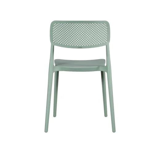 CHAISE EN POLYPROPYLÈNE VERT KALE ANTI-UV POUR EXTÉRIEUR NÁPOLI