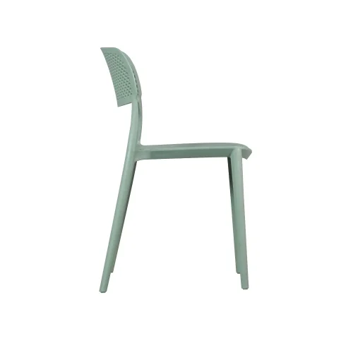 CHAISE EN POLYPROPYLÈNE VERT KALE ANTI-UV POUR EXTÉRIEUR NÁPOLI