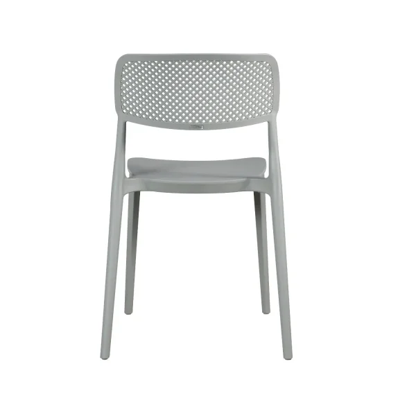 CHAISE EN POLYPROPYLÈNE GRISE ANTI-UV POUR EXTÉRIEUR NÁPOLI