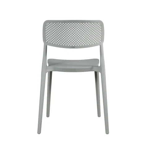 CHAISE EN POLYPROPYLÈNE GRISE ANTI-UV POUR EXTÉRIEUR NÁPOLI