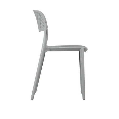 CHAISE EN POLYPROPYLÈNE GRISE ANTI-UV POUR EXTÉRIEUR NÁPOLI