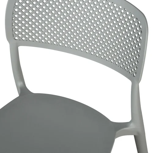 CHAISE EN POLYPROPYLÈNE GRISE ANTI-UV POUR EXTÉRIEUR NÁPOLI