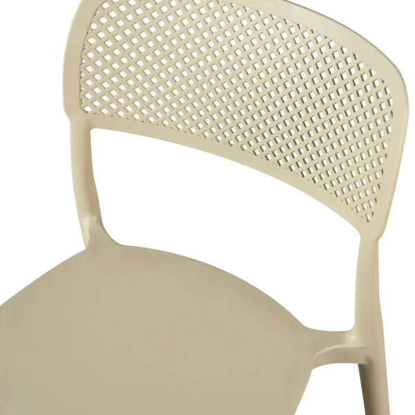 CHAISE EN POLYPROPYLÈNE SABLE ANTI-UV POUR EXTÉRIEUR NÁPOLI