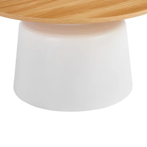 SET DE 2 TABLES D’APPOINT NORAE NATUREL/BLANC