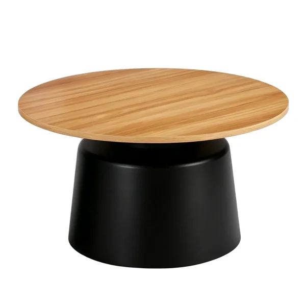 SET DE 2 TABLES D’APPOINT NORAE NATUREL/NOIR