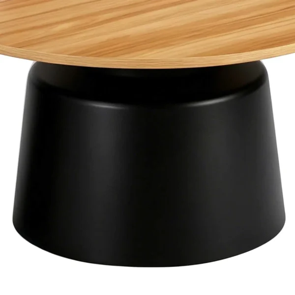 SET DE 2 TABLES D’APPOINT NORAE NATUREL/NOIR