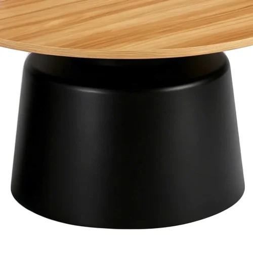 SET DE 2 TABLES D’APPOINT NORAE NATUREL/NOIR