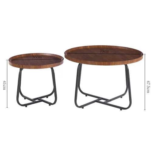 SET DE 2 TABLES D’APPOINT YUKI