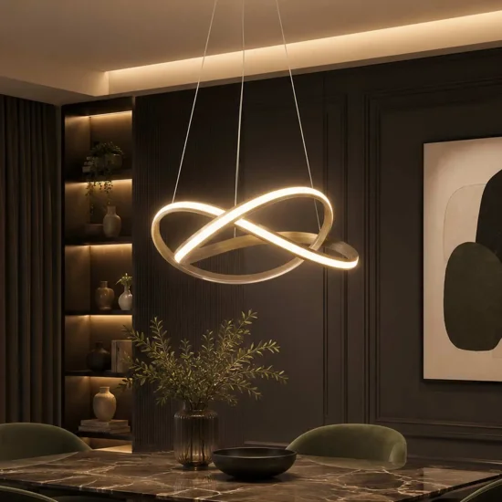 SUSPENSION LED VALLE 37W 4000K INTENSITÉ RÉGLABLE DORÉE