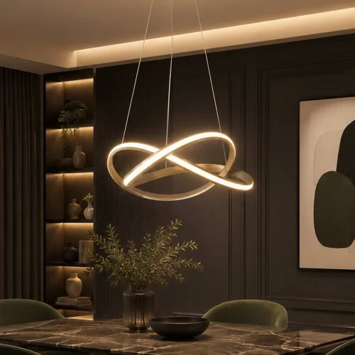 SUSPENSION LED VALLE 37W 4000K INTENSITÉ RÉGLABLE DORÉE