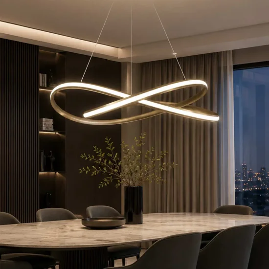 SUSPENSION LED VALLE 48W 4000K INTENSITÉ RÉGLABLE DORÉE