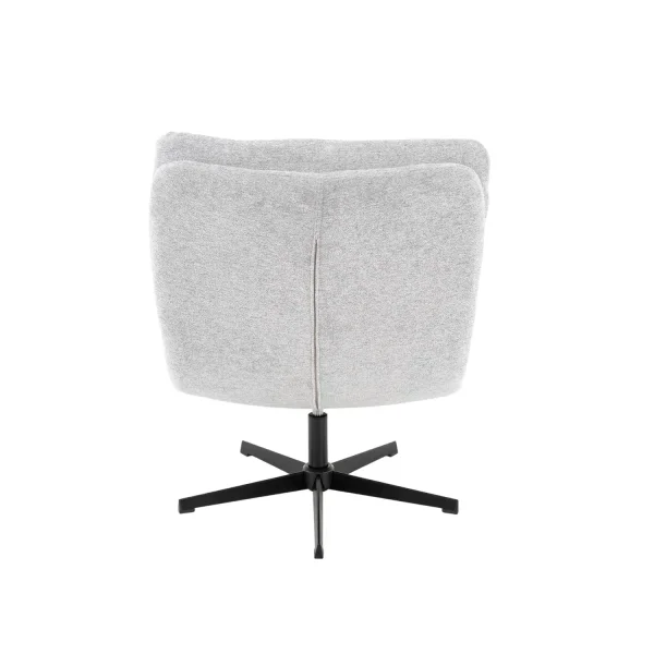 FAUTEUIL AVEC REPOSE-PIEDS GRIS MISAKI