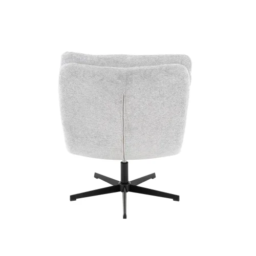 FAUTEUIL AVEC REPOSE-PIEDS GRIS MISAKI