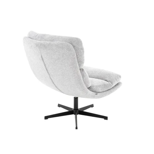 FAUTEUIL AVEC REPOSE-PIEDS GRIS MISAKI