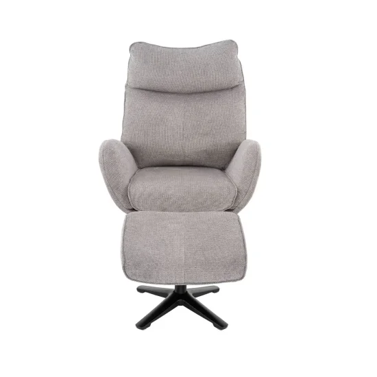 FAUTEUIL AVEC REPOSE-PIEDS GRIS NOZOMI 2