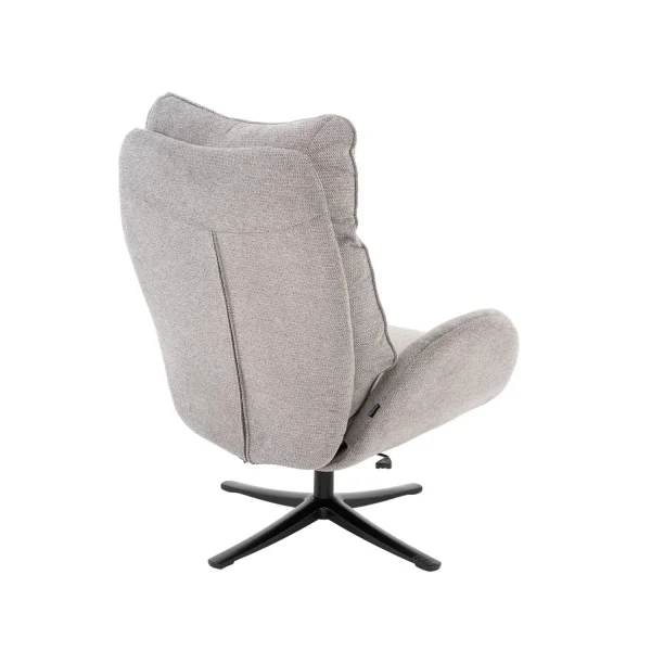 FAUTEUIL AVEC REPOSE-PIEDS GRIS NOZOMI