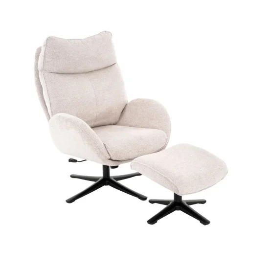 FAUTEUIL AVEC REPOSE-PIEDS SABLE NOZOMI