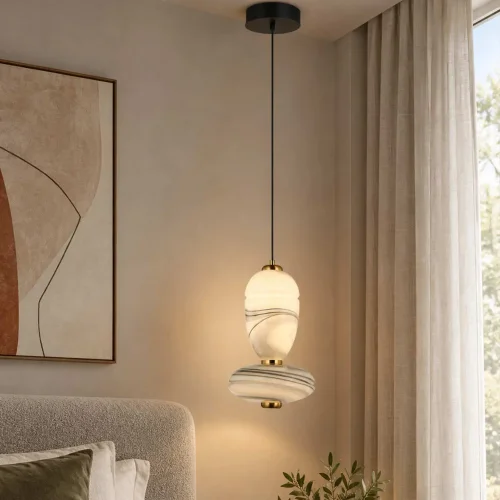 LAMPE DE PLAFOND LED 10W CCT EFFET MARBRE TOSCANA