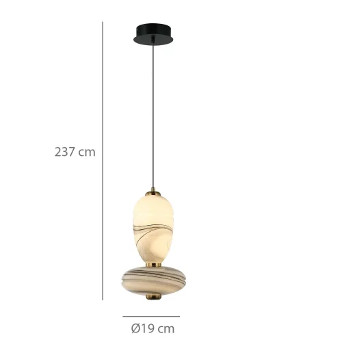LAMPE DE PLAFOND LED 10W CCT EFFET MARBRE TOSCANA