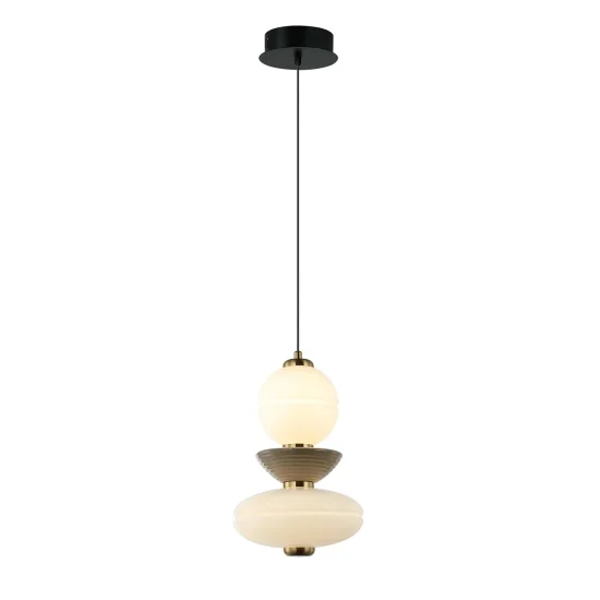 LAMPE DE PLAFOND LED 10W CCT CÉRAMIQUE/VERRE HATHOR 2