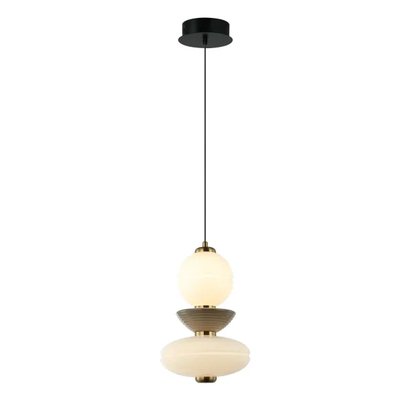 Lampe Hathor LED 10 W CCT en céramique et cristal | Lúzete