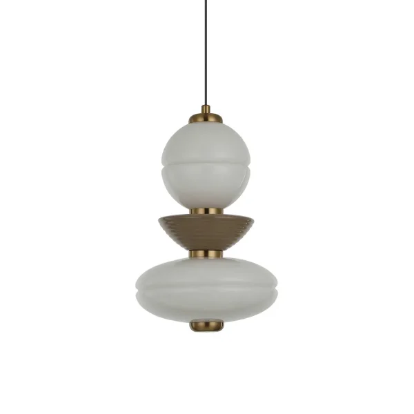 LAMPE DE PLAFOND LED 10W CCT CÉRAMIQUE/VERRE HATHOR