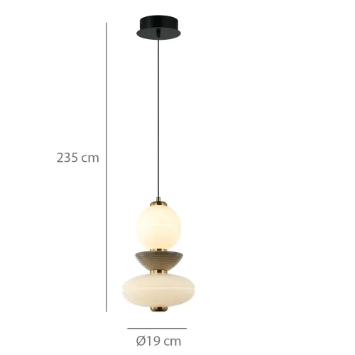 LAMPE DE PLAFOND LED 10W CCT CÉRAMIQUE/VERRE HATHOR