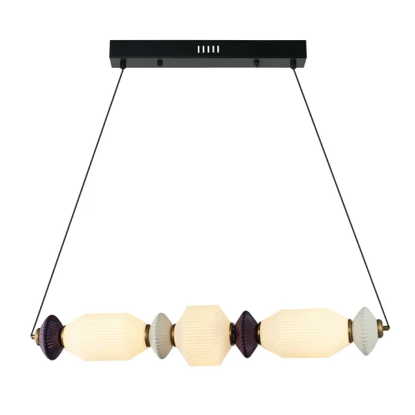 LAMPE DE PLAFOND LED 22W CCT CÉRAMIQUE/VERRE KIYA