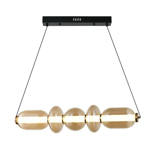 LAMPE DE PLAFOND LED 28W CCT VERRE AMBRÉ SOLENE